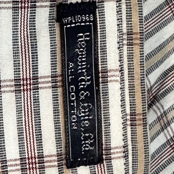 Men's Vintage I.Magnin Button Down Checkered Shirt (16 33) - Picture 4 of 5